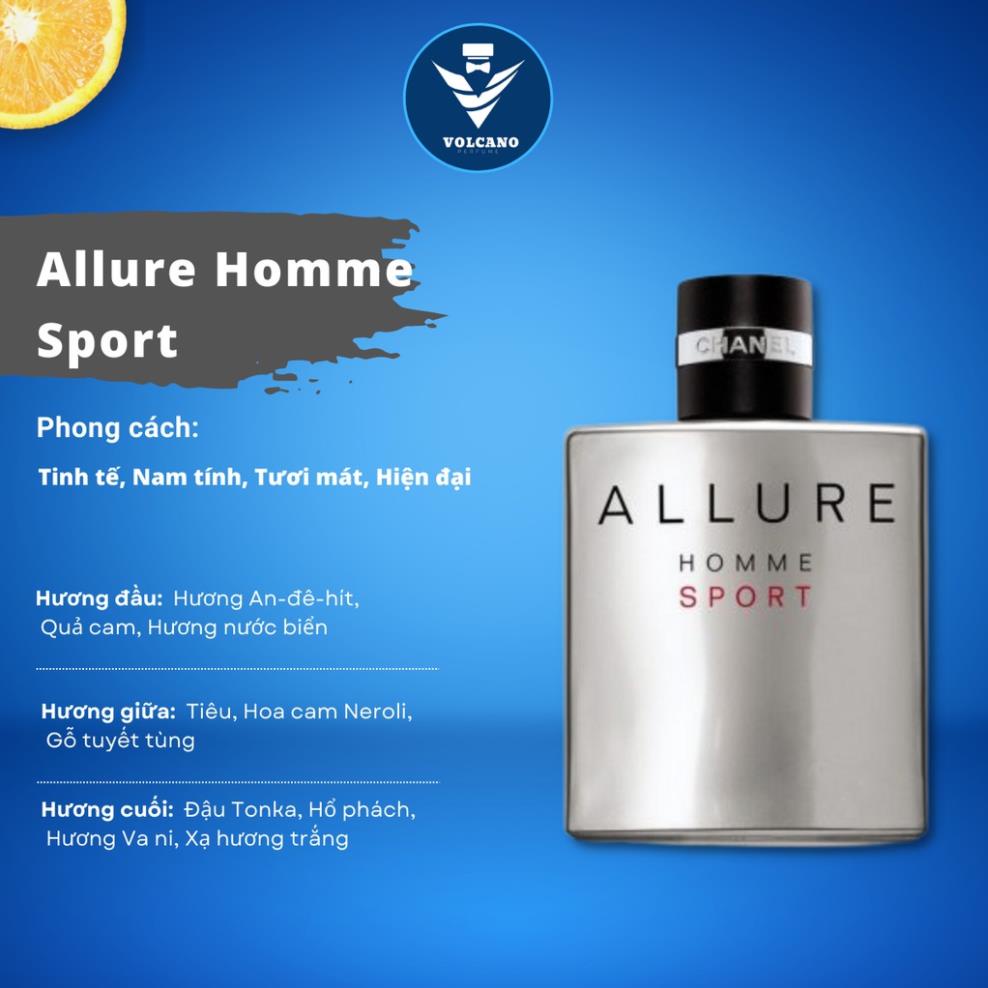 Cha. nel Allure homme sport edt Nước hoa cho các tín đồ yêu thể thao, vận động và khát vọng chinh phục đỉnh cao