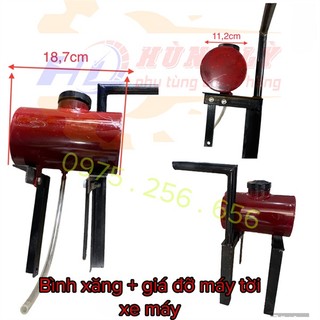 Phụ tùng hùng lỳ Bình xăng + giá đỡ máy tời xe máy