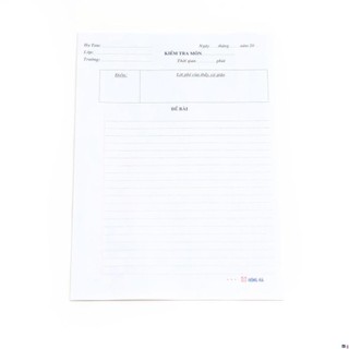 Giấy kiểm tra cấp 2 Hồng Hà (4915) - HH