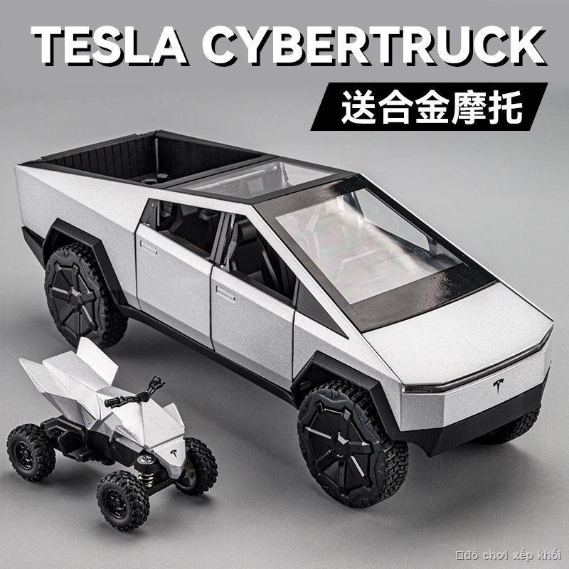 Tỉ Lệ 1:24 Tesla Cyber ​​Xe Bán Tải Mô Hình Hợp Kim Mô Phỏng Xe Mô Hình Ngoài Đường Trang Trí Bộ Sưu Tập Cậu Bé Xe Ô Tô