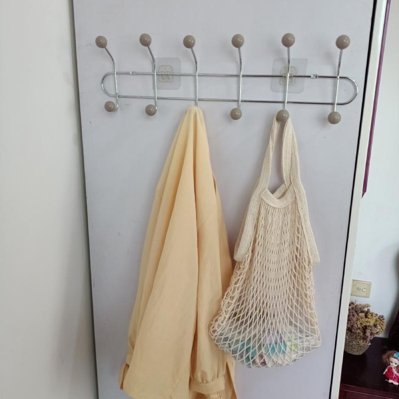 Móc Treo Quần Áo Dính Tường Không Cần Đóng Đinh Màu Đen Cho Cửa Hàng Quần Áo / Tủ Quần Áo / Sinh Viên Ký Túc Xá / Phòng Khách Không Cần Khoan Lỗ