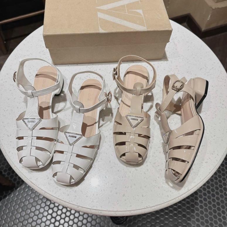 GIÀY BAL RỌ BÓNG GÓT VUÔNG 3 PHÂN XINH