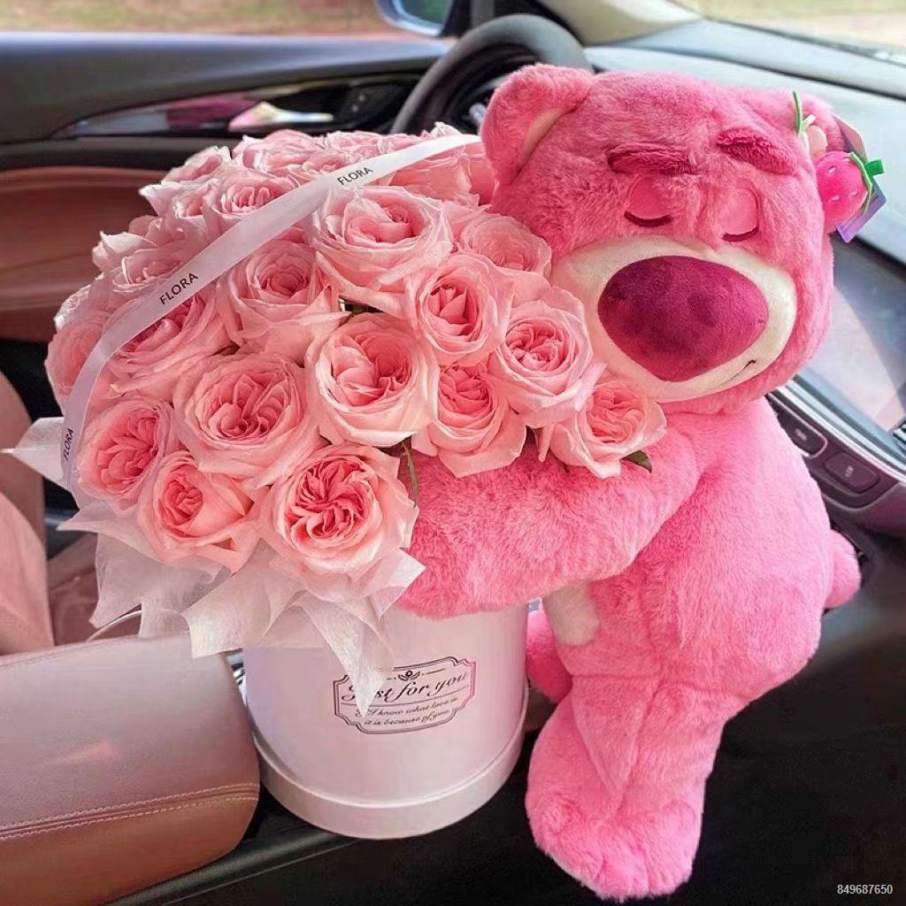 Dâu gấu búp bê búp bê món quà sinh nhật Tanabata Lễ Tình Nhân bó hoa cho người bạn thân nhất bạn gái búp bê đồ chơi sang