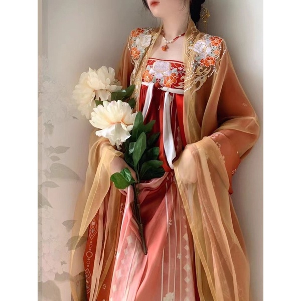 Hán phục cổ trang hai khoác xinh xắn