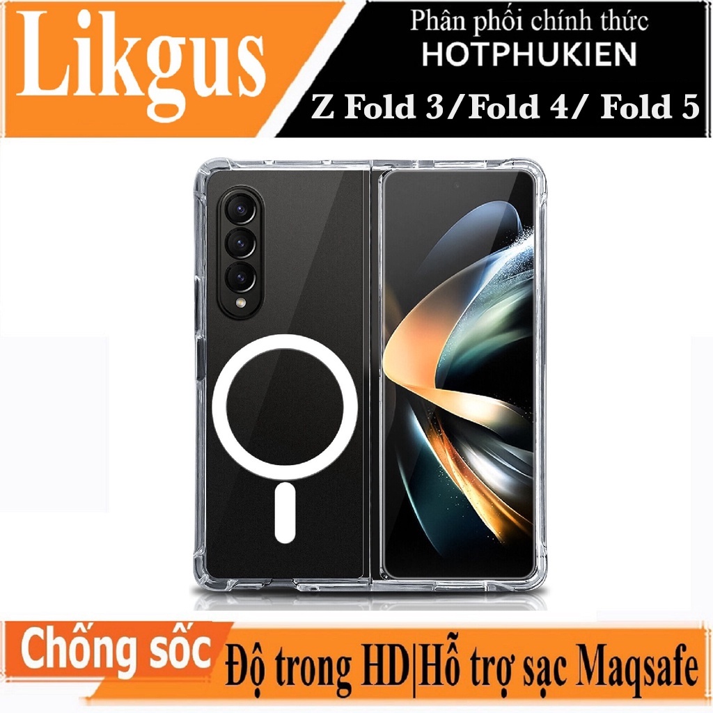 Ốp lưng hỗ trợ sạc Maqsafe cho Samsung Galaxy Z Fold 3 Fold 4 Fold 5 hiệu Likgus Magetic Case - hotphukien