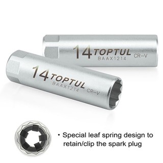 Tuýp mở bugi 3/8" có lò xò toptul baax1214