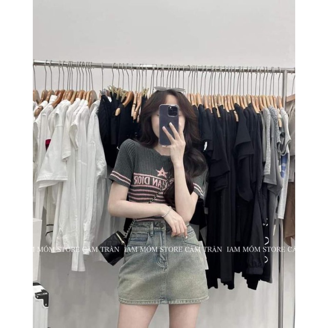 Chân Váy Bò kèm thắt lưng hàng đẹp