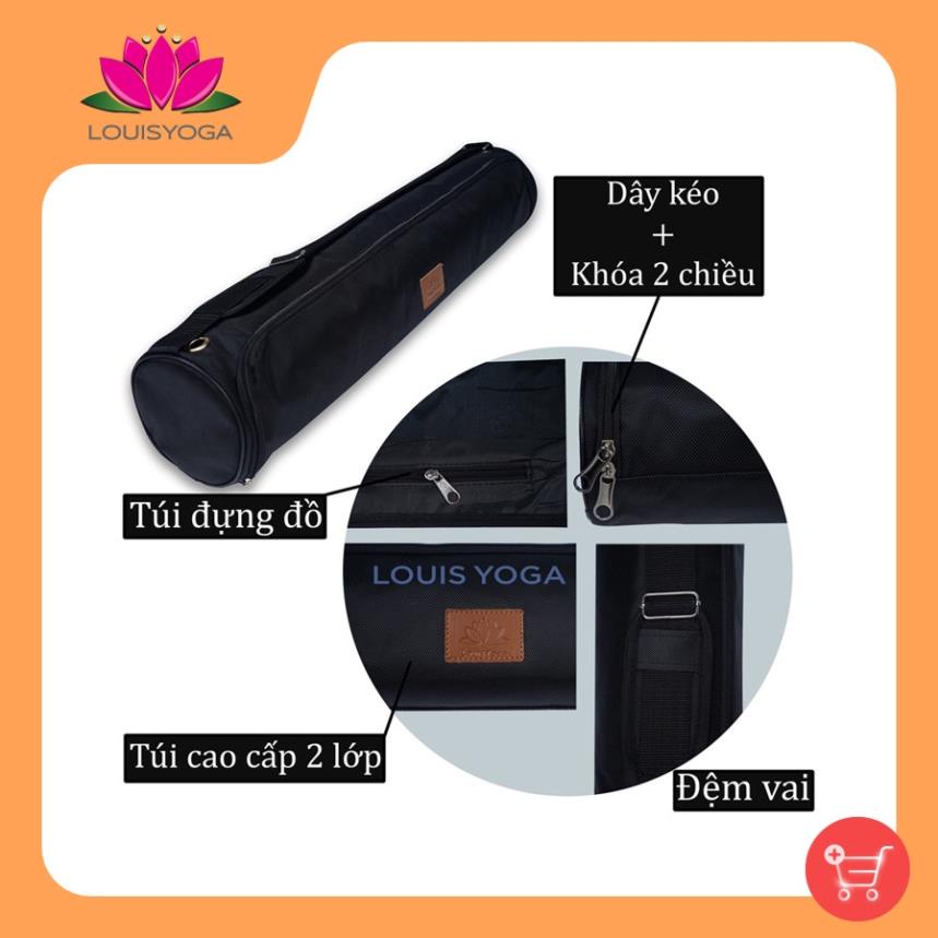 Túi đựng thảm tập yoga Louis Yoga, quai đeo có đệm, khóa 2 chiều, 71cm x 14 cm  top1sport_88979