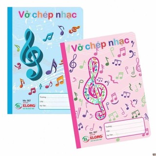Vở chép nhạc klong b5- 36 trang 70/92; ms: 007 - klong