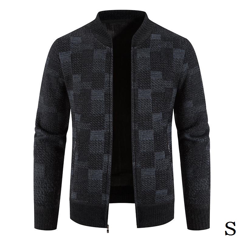 Áo Khoác Bóng Chày Dệt Kim Thời Trang Thu Đông Cho Nam