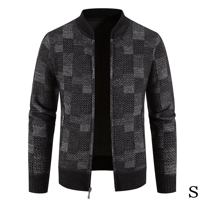 Áo Khoác Bóng Chày Dệt Kim Thời Trang Thu Đông Cho Nam