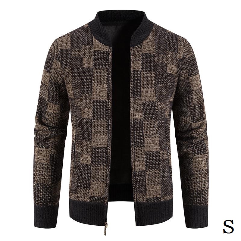 Áo Khoác Bóng Chày Dệt Kim Thời Trang Thu Đông Cho Nam