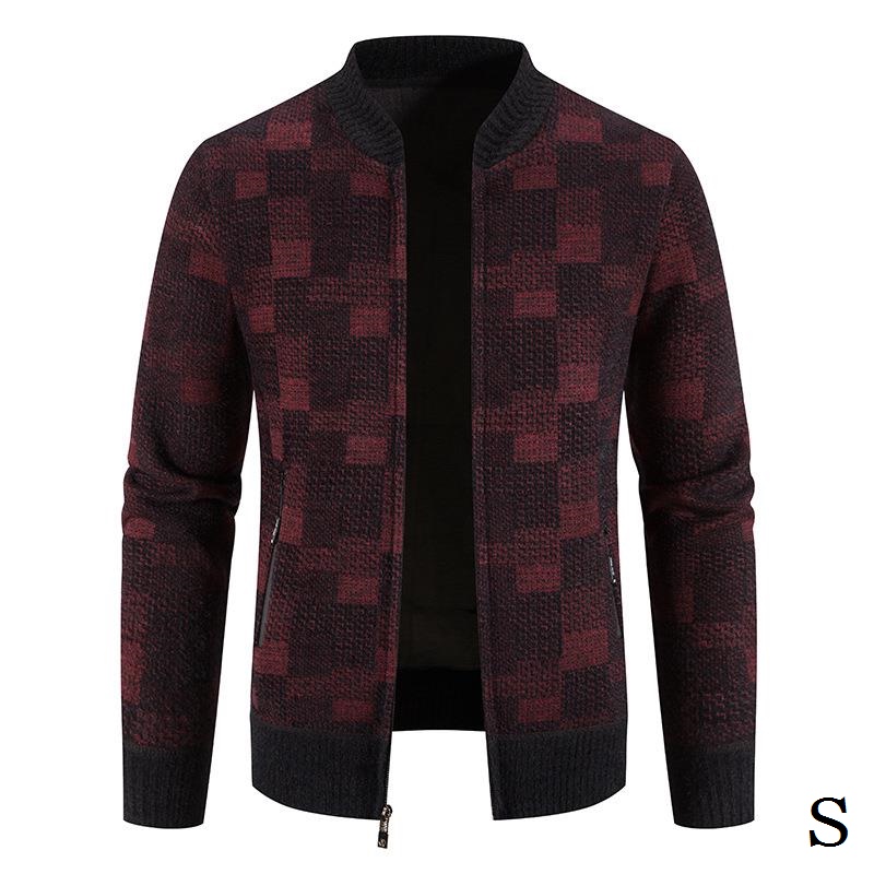 Áo Khoác Bóng Chày Dệt Kim Thời Trang Thu Đông Cho Nam