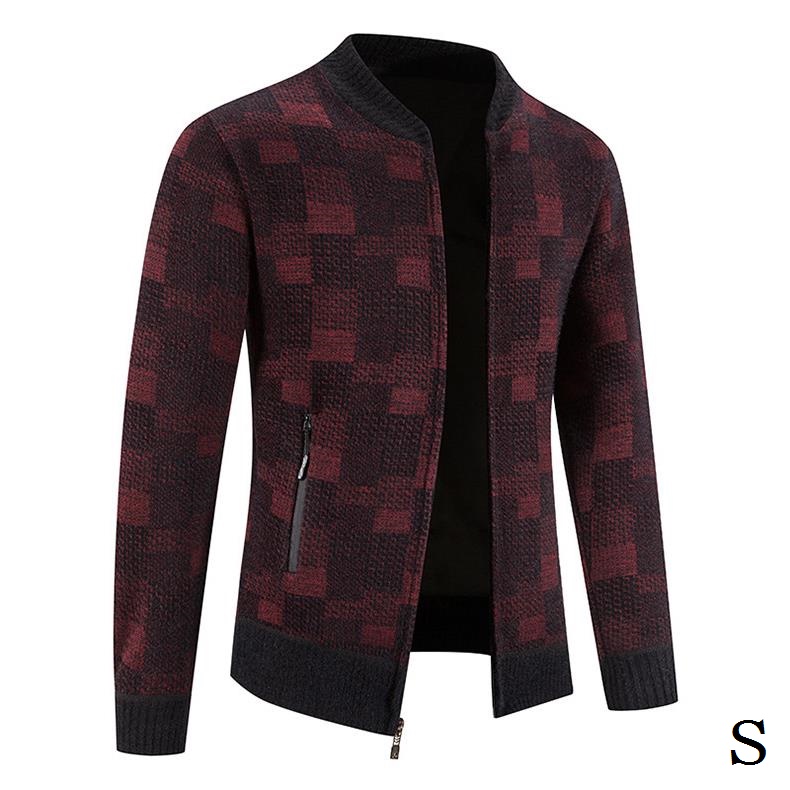 Áo Khoác Bóng Chày Dệt Kim Thời Trang Thu Đông Cho Nam