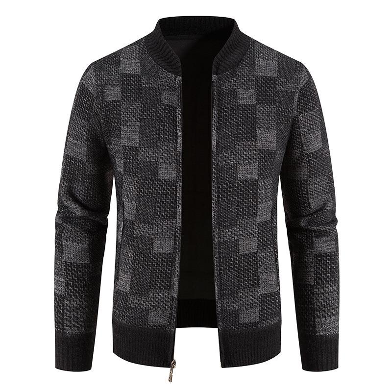 Áo Khoác Bóng Chày Dệt Kim Thời Trang Thu Đông Cho Nam