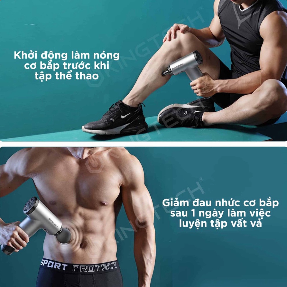 Máy Massage Cầm Tay Toàn Thân 6 Cấp Độ  - Chuyên Sâu Vai Lưng, Giảm Đau Cơ - Chính Hãng