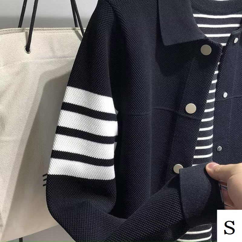 Áo Khoác cardigan Dệt Kim Dáng Ôm Phong Cách Hàn Quốc Thời Trang Xuân Thu 2023 Cho Nam