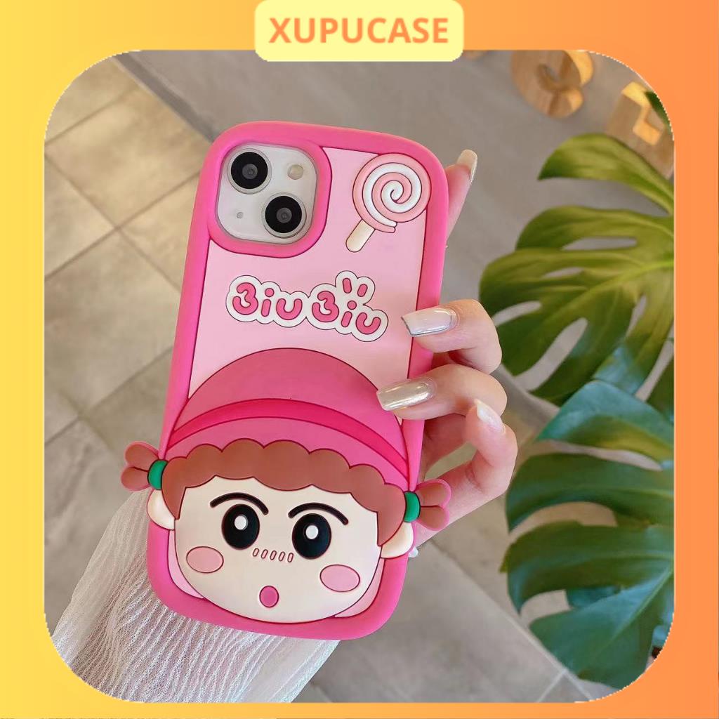 Ốp lưng iphone hoạ tiết cô bé bút chì kẹo mút iu iu 6plus/6splus/7plus/8plus/x/xs/xsmax/11/12/13/14/15/pro/plus/promax