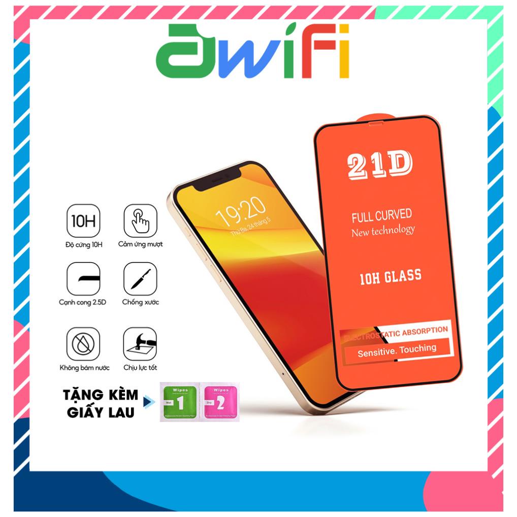 Kính cường lực iphone 21D full màn 6/6s/6plus/6splus/7/8/7plus/8plus/x/xs/11/11/12/13/pro/promax - Ố