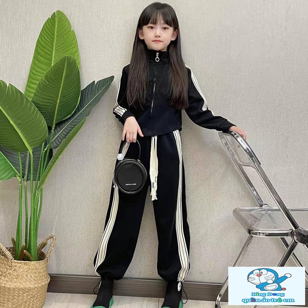 Bộ Đồ Thể Thao Phong Cách Thời Trang Mùa Xuân Mới 2023 Kích Thước Lớn Phong Cách Phương Tây Cho Bé Gái