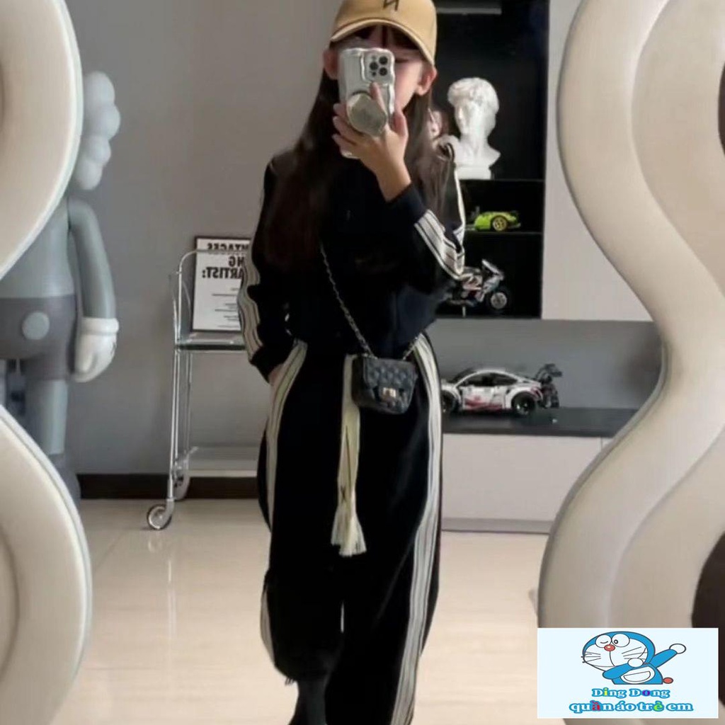 Bộ Đồ Thể Thao Phong Cách Thời Trang Mùa Xuân Mới 2023 Kích Thước Lớn Phong Cách Phương Tây Cho Bé Gái