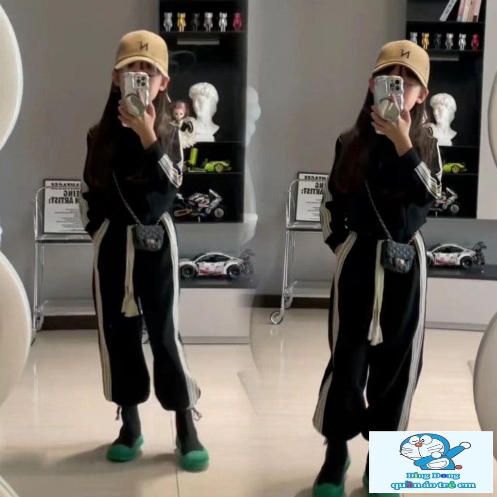 Bộ Đồ Thể Thao Phong Cách Thời Trang Mùa Xuân Mới 2023 Kích Thước Lớn Phong Cách Phương Tây Cho Bé Gái