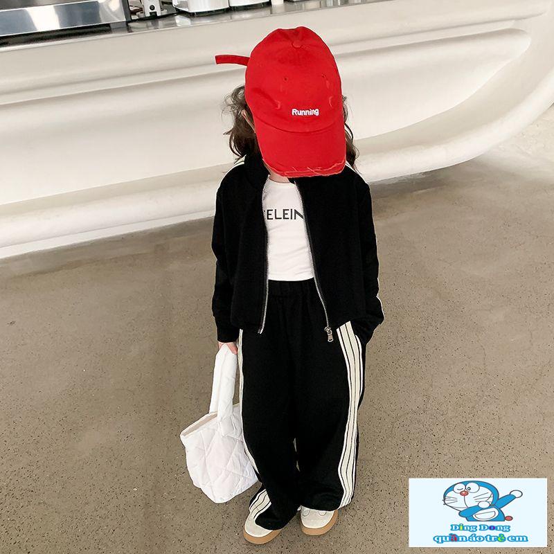 Set Đồ Thể Thao Hai Món Thời Trang Xuân Thu 2023 Phong Cách Mới Cho Bé Gái