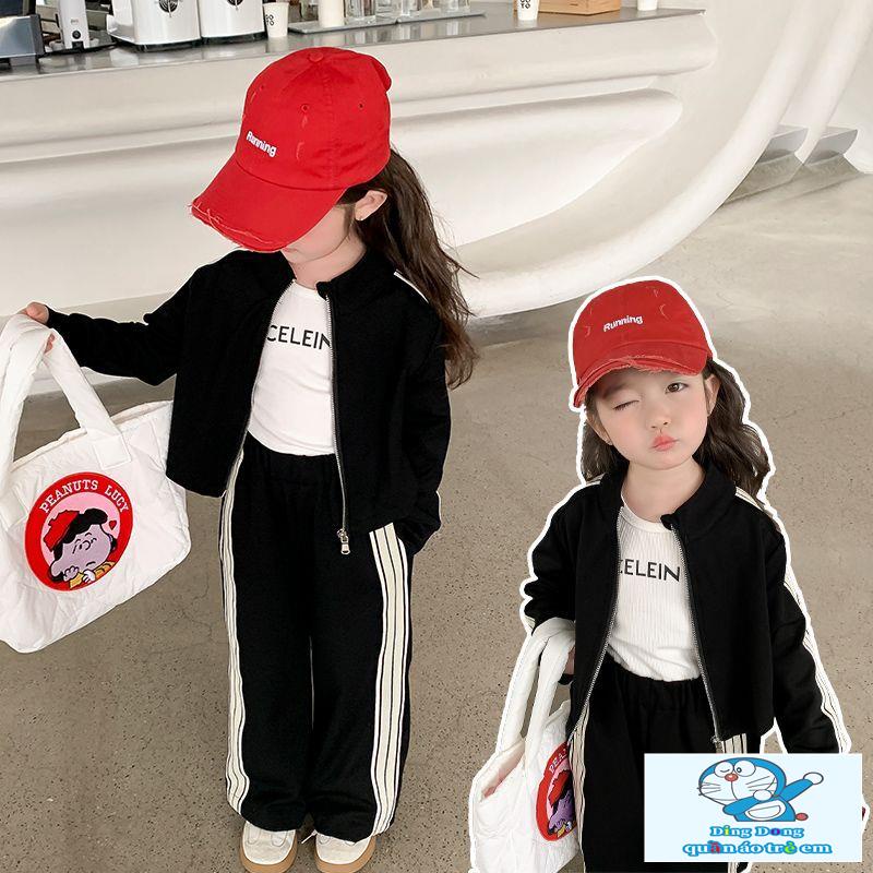 Set Đồ Thể Thao Hai Món Thời Trang Xuân Thu 2023 Phong Cách Mới Cho Bé Gái