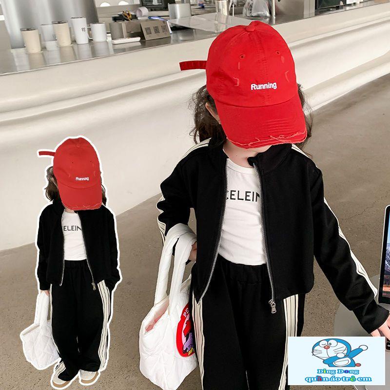 Set Đồ Thể Thao Hai Món Thời Trang Xuân Thu 2023 Phong Cách Mới Cho Bé Gái