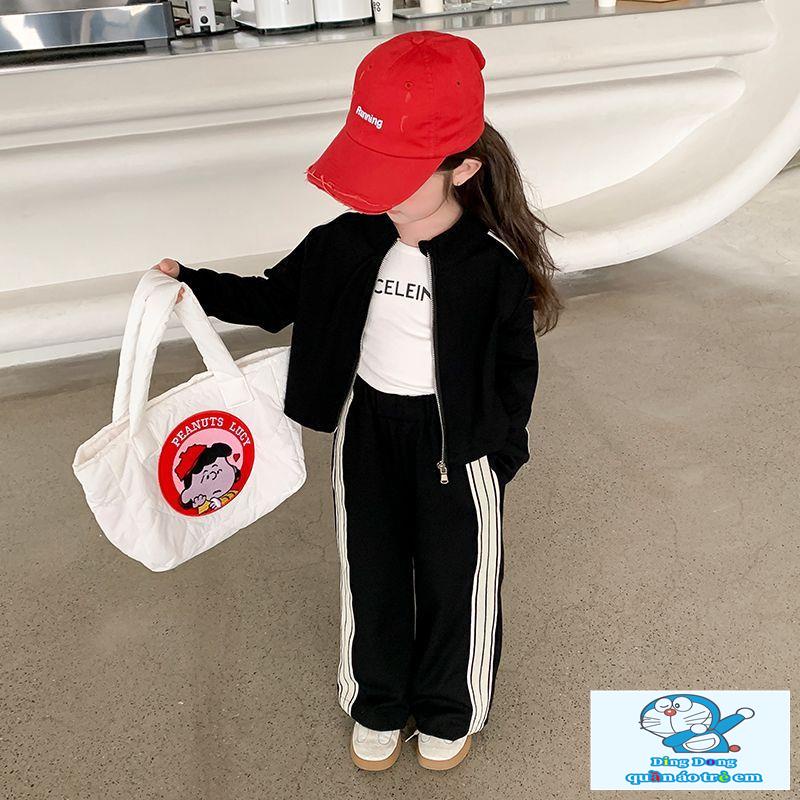 Set Đồ Thể Thao Hai Món Thời Trang Xuân Thu 2023 Phong Cách Mới Cho Bé Gái