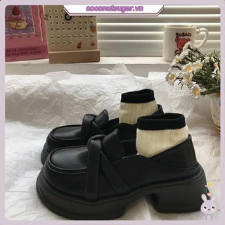 Giày da nữ đế dày thời trang anh quốc
