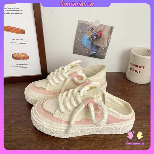 Giày Sneaker Đế Dày Chống Trượt Dễ Thương Cho Học Sinh