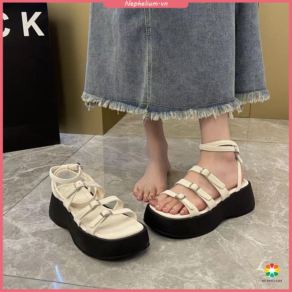 Dép Sandal Đế Cao Thời Trang Mùa Hè Dành Cho Nữ