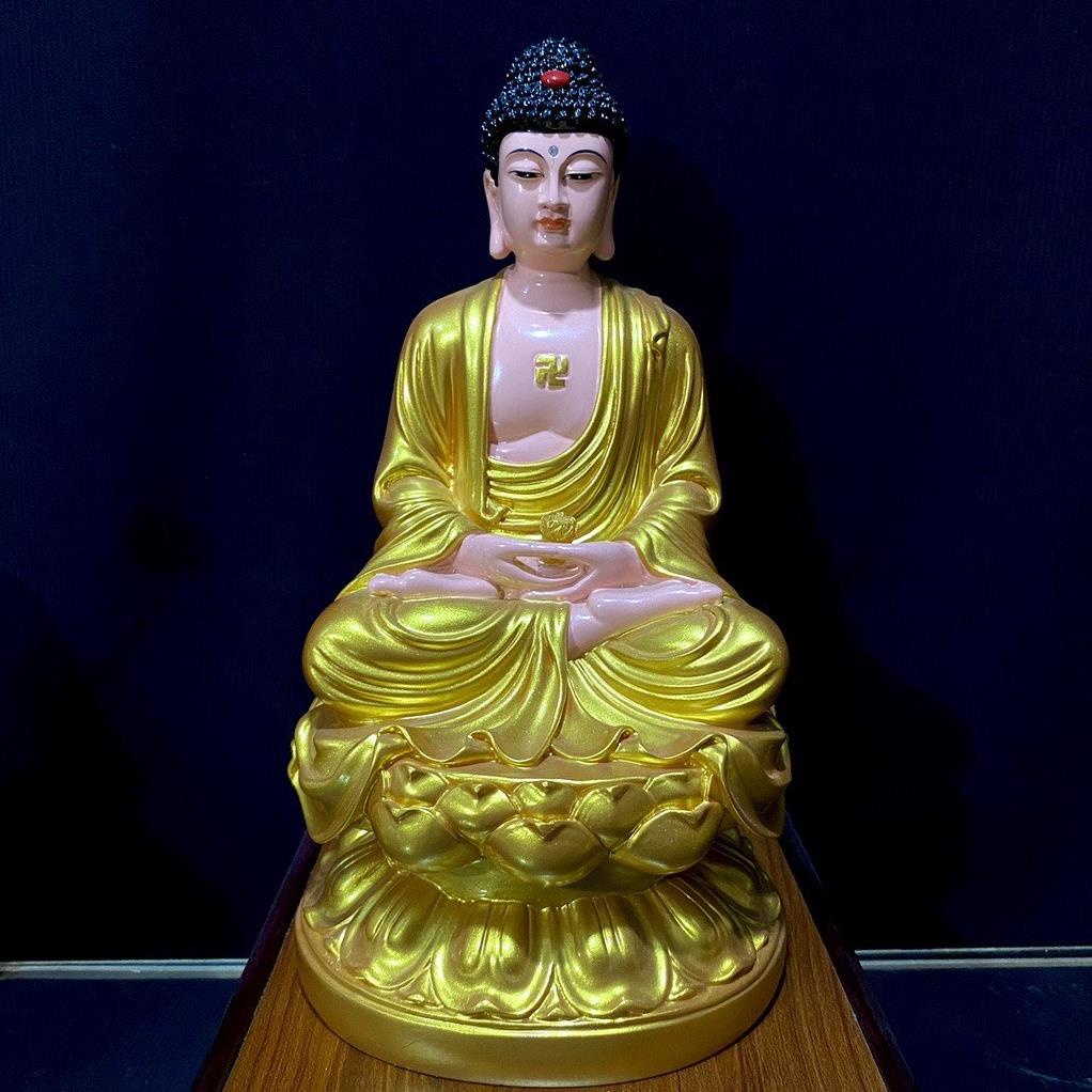 Bộ tượng phật Tam Thánh Tây Phương ngồi 30cm COMPOSITE