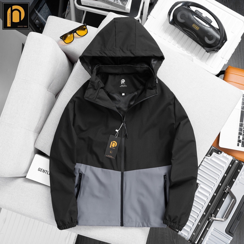 Áo Khoác Gió Nam Lót Lưới thu đông phối màu chất gió tráng bạc siêu đẹp