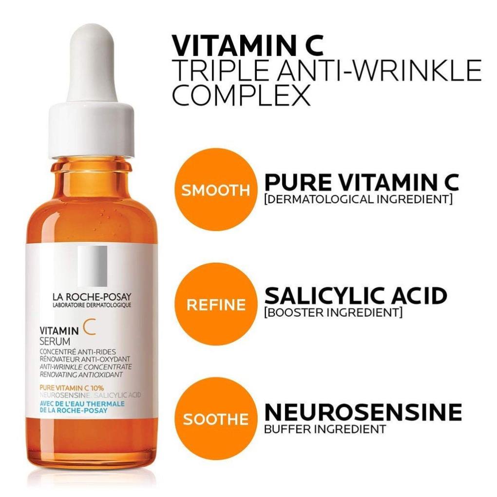 La Roche Posay Pure Vitamin C10 Serum Nguyên Chất Cho Da Nhạy Cảm 30ml