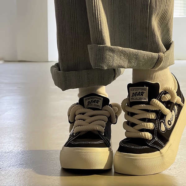 Giày Sneaker Đế Dày Thời Trang Mùa Hè 2023 Phong Cách Mới Cho Nữ