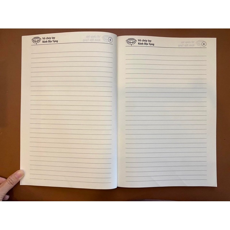 Tặng viết, Trọn Bộ Vở Chép Tay Kinh Địa Tạng Bồ Tát Bổn Nguyện TRẮNG TRƠN Khổ A4 - CHEPDIATANG