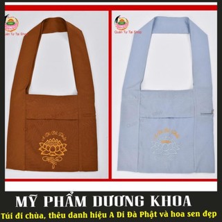 Túi đại xách đi chùa, thêu danh hiệu A Di Đà Phật cực đẹp
