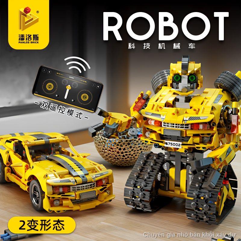 Trung Quốc Khối Xây Dựng Lập Trình Robot Xe Ô Tô Điều Khiển Từ Xa Optimus Prime Đồ Chơi Lắp Ráp Mô Hình Trẻ Em Bé Trai Q