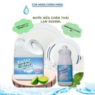 Nước rửa chén, bát lipon thái lan can 3600ml, nước rửa chén không mùi - fujika