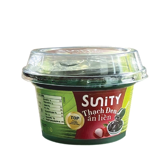 Thạch Đen Ăn Liền Vị Truyền Thống/Vải 166g