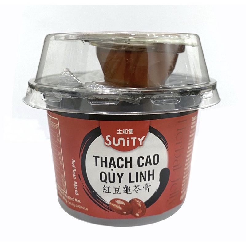 [Hàng Nhập Khẩu] Thạch Cao Quy Linh Đậu Đỏ 215g