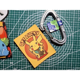 Patch dán velcro Pikachu mai mắn. mua 1 patch dán tặng 1 móc eno.