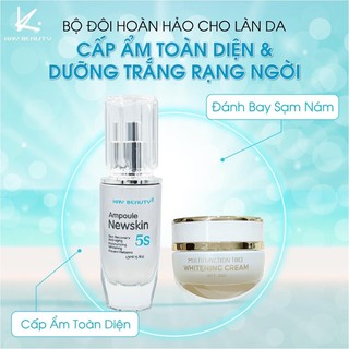 Serum ampoule + face dưỡng trắng da tặng mặt nạ