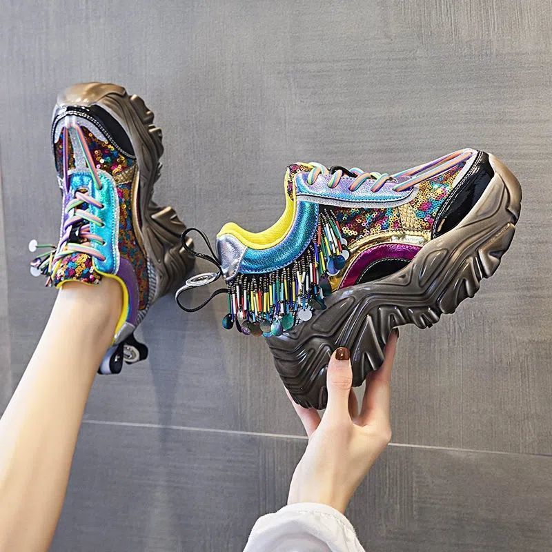 Giày Thể Thao Đế Dày Phong Cách Đường Phố Châu Âu Hàng Có Sẵn  Phong Cách Mới Bán Chạy Nhất Mùa Xuân Thu Dành Cho Bạn Nữ