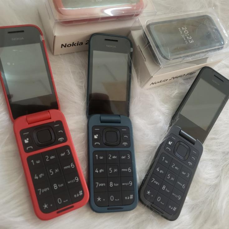 Điện thoại nokia 2660 Flip. 2720 Flip sóng 4G 2 sim.chính hãng. Bảo hành 1 đổi 1 trong 2 tháng.....
