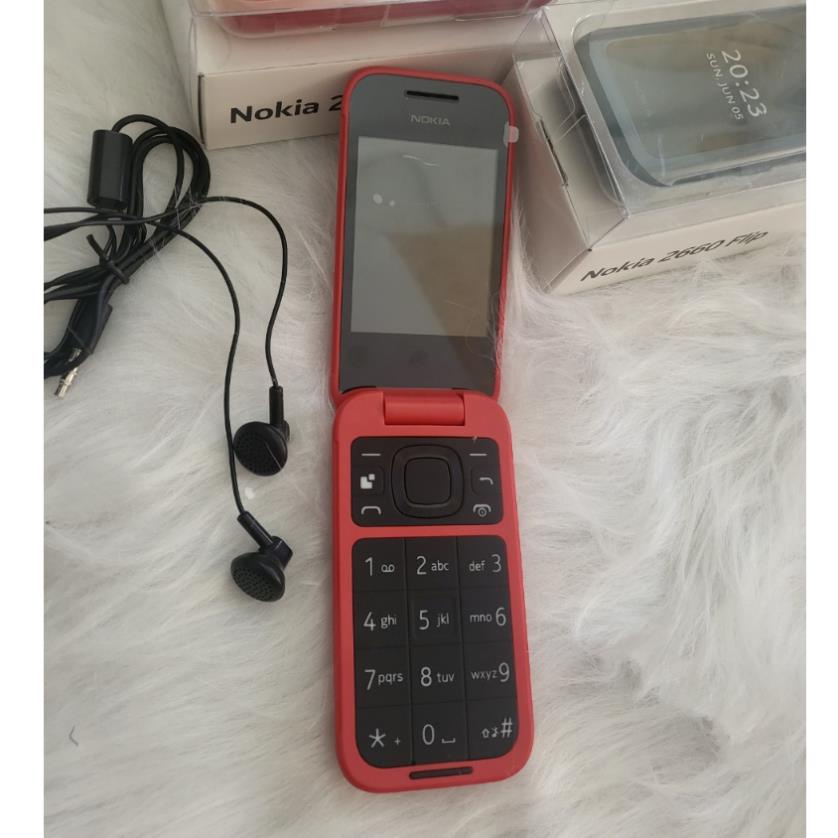 Điện thoại nokia 2660 Flip. 2720 Flip sóng 4G 2 sim.chính hãng. Bảo hành 1 đổi 1 trong 2 tháng.....