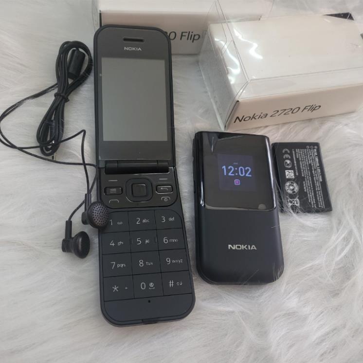 { BH 6 THÁNG } điện thoại nokia 2720 Flip. 2660 Flip  sóng 4G 2 sim.Bảo hành 1 đổi 1 trong 2 tháng