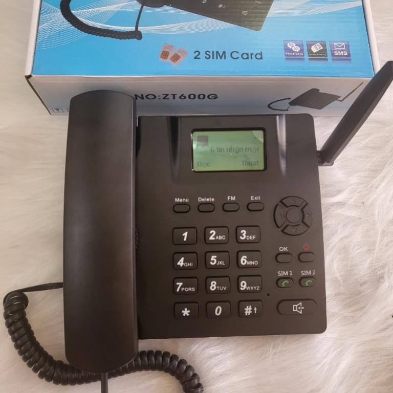 { BH 6 THÁNG } điện thoại độc lạ.máy bàn dùng 2 sim.pin 5C khi mất điện.dùng hotline. Bảo hành 1 đổi 1 trong 1 tháng | BigBuy360 - bigbuy360.vn